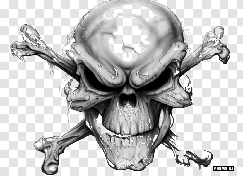 Skull And Bones Human Symbolism Crossbones - Skeleton Transparent PNG