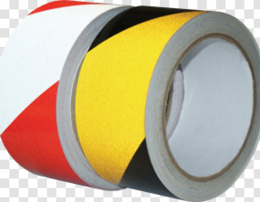 Adhesive Tape Yellow Black Gaffer - Technical Stripe Transparent PNG
