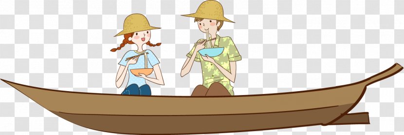 Cartoon Illustration - Tree - Floating Boat Transparent PNG