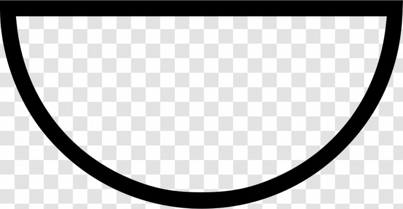Semicircle Line - Shape - Half Vector Transparent PNG