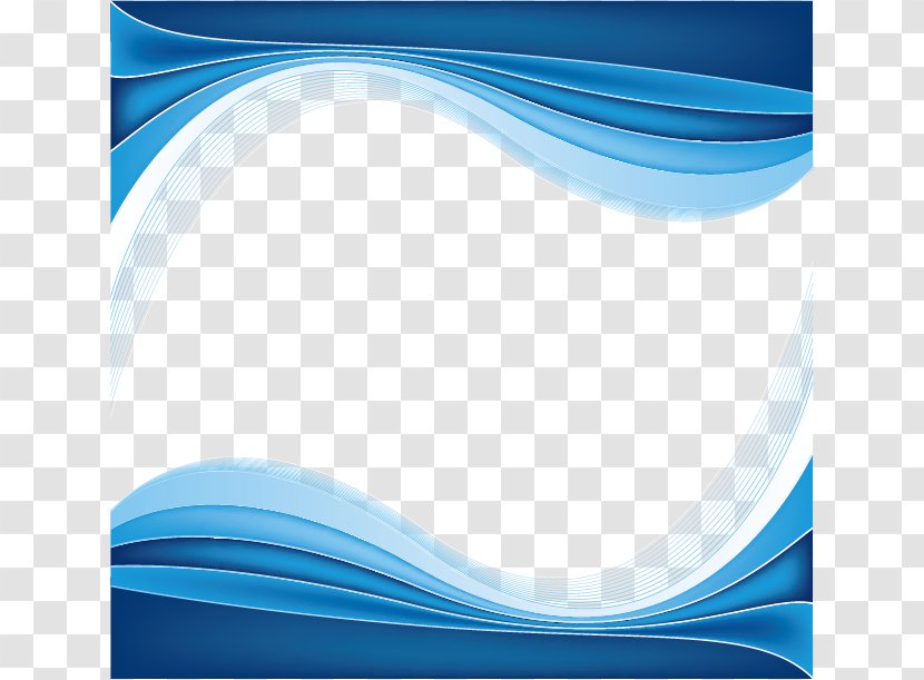 Blue Sky Wallpaper - Electric - Texture Free Vector Border Buckle Material Transparent PNG