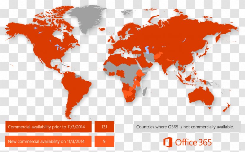 World Map Vector Graphics Political - Office365 Transparent PNG