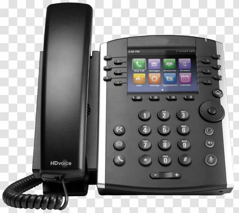 Polycom VVX 410 VoIP Phone 400 Telephone - Voice Over Ip - Voip Transparent PNG