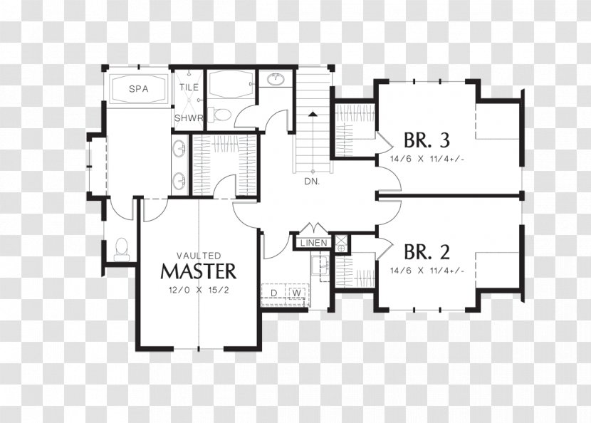 Floor Plan House Architectural Square Foot - Schematic - Traditional Transparent PNG