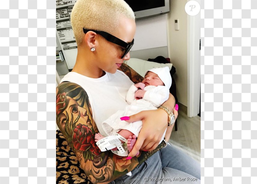 Rob Kardashian & Chyna Baby Special Infant Child - Neck - Amber Rose Transparent PNG