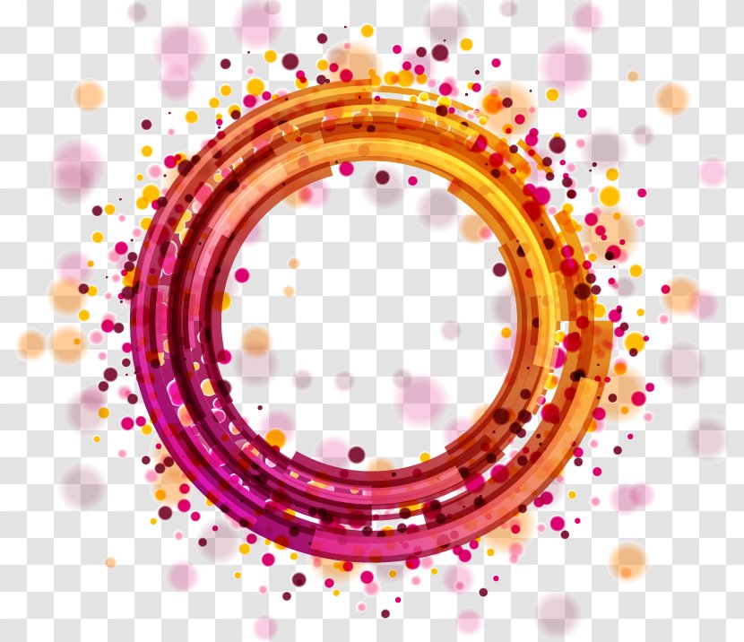 Light Circle Euclidean Vector - Symbol - Colorful Abstract Geometric Halo Transparent PNG