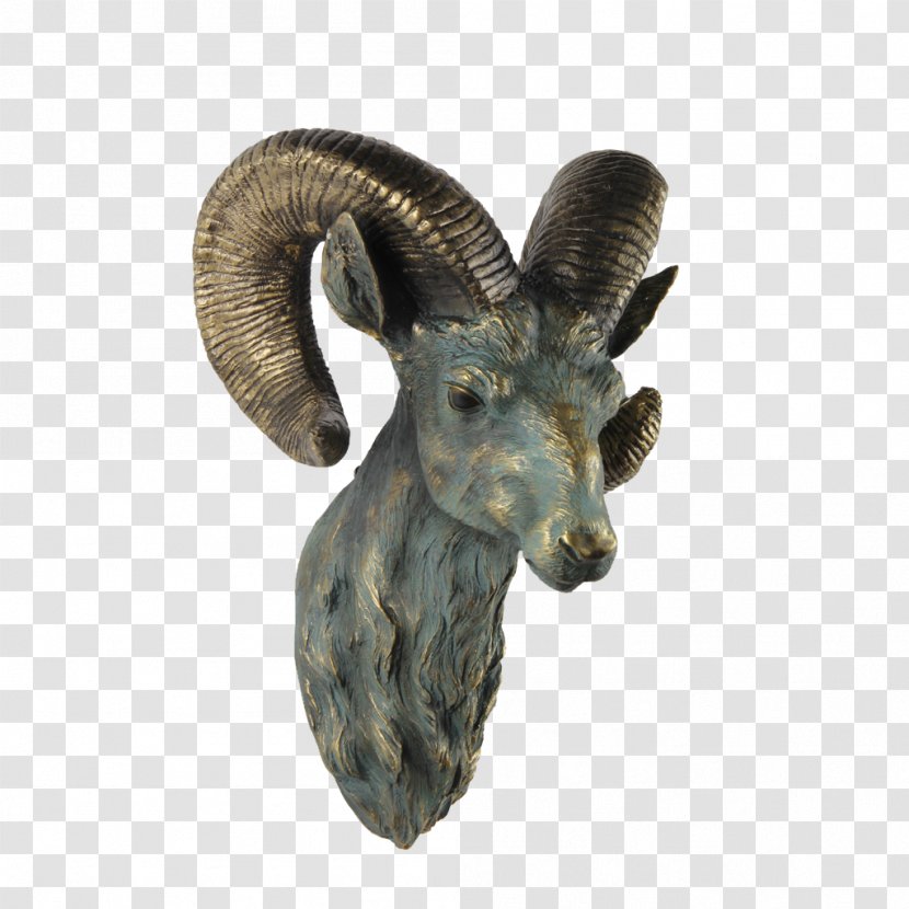 Goat Sheep Statue Sculpture - Head Transparent PNG