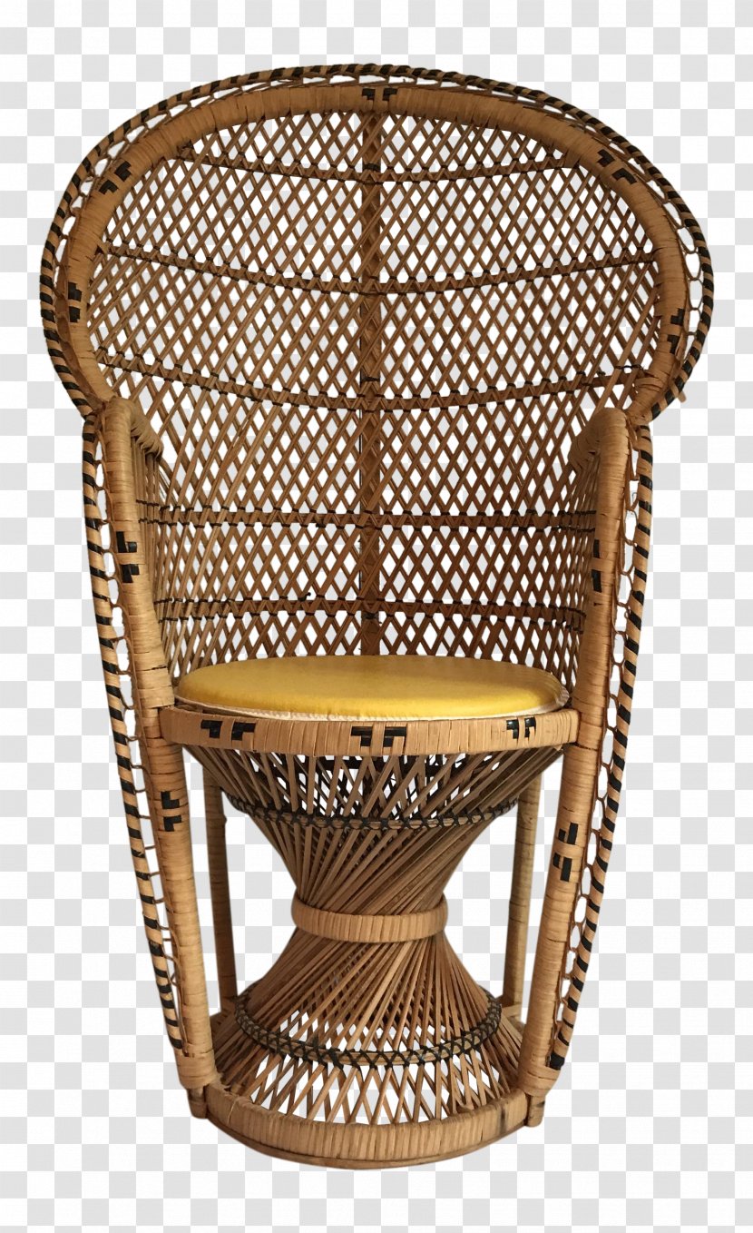 Chairish Table Furniture Wicker - Retro Style - Chair Transparent PNG