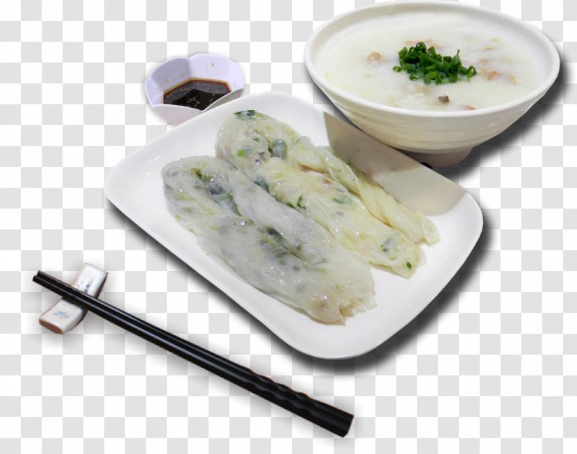 Chinese Cuisine Rice Noodle Roll Congee - Food - Rolls Package Transparent PNG