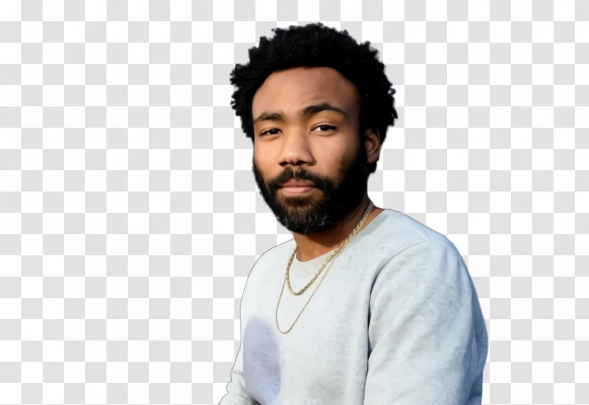 Moustache Cartoon - Donald Glover - Neck Black Hair Transparent PNG