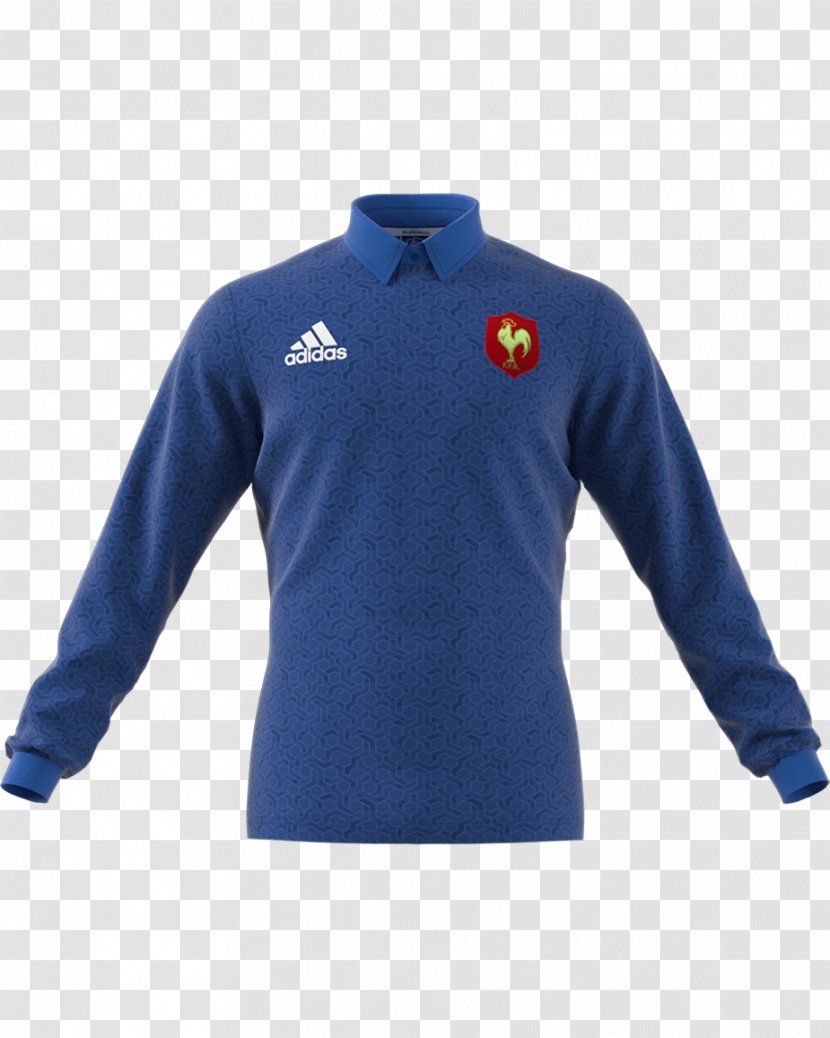 France National Rugby Union Team Sleeve Shirt Polo - Longsleeved Tshirt - Calalog Transparent PNG