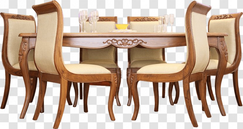 Table Chair Dining Room Matbord Furniture Transparent PNG