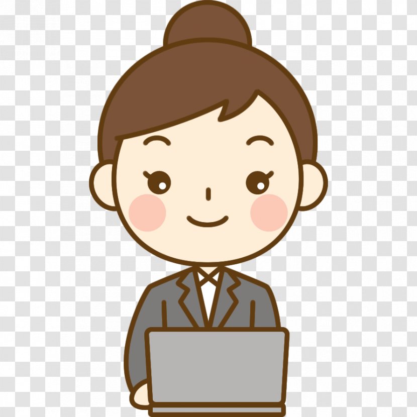 Office Lady Pikusuta Salaryman Sales - Smile - OL Transparent PNG