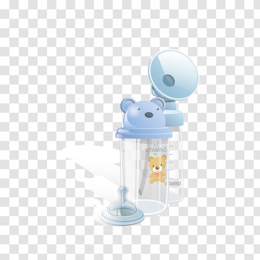 Euclidean Vector Baby Bottle Illustration - Water - Feeding Transparent PNG