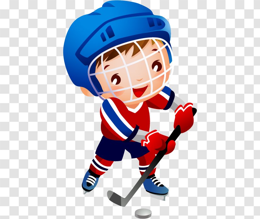 Ice Hockey Player Helmets Clip Art - Cartoon Transparent PNG