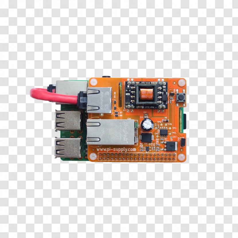 Microcontroller Power Over Ethernet Raspberry Pi 3 - Electronic Device Transparent PNG