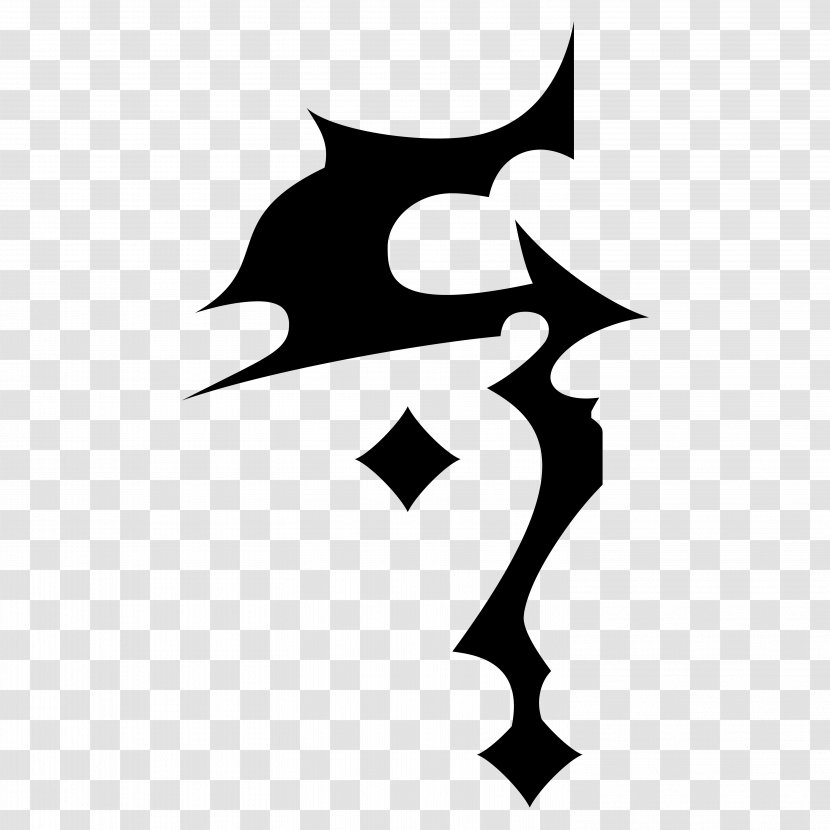 Legacy Of Kain: Defiance Soul Reaver 2 Raziel Symbol - Black And White Transparent PNG