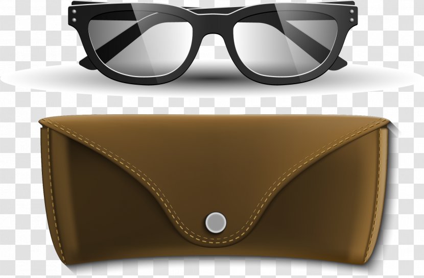 Sunglasses Euclidean Vector - Diagram - Hand-painted Black Frame Glasses Transparent PNG
