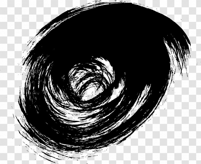 Spiral Drawing - Black And White - Pointed Spire Transparent PNG
