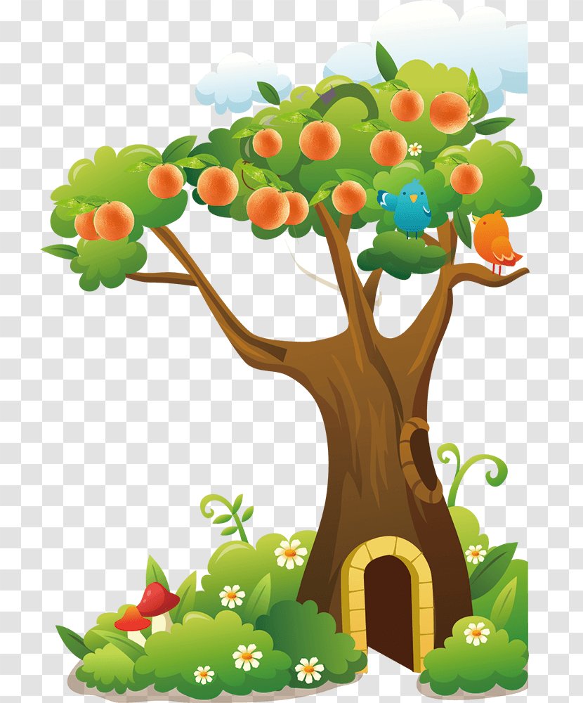 Illustration Vector Graphics Image Cartoon - Play - Large Tree Transparent PNG