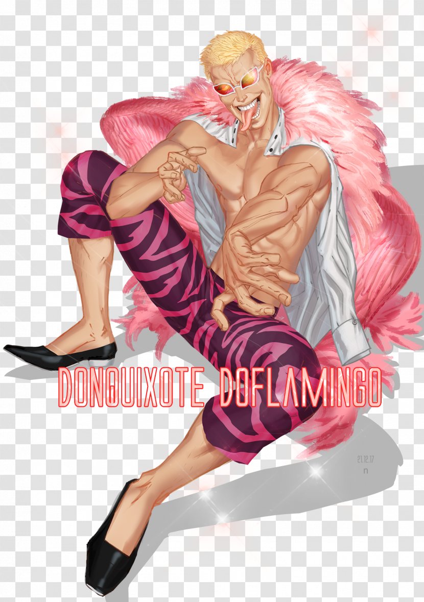 Donquixote Doflamingo Dracule Mihawk Shichibukai One Piece Art - Hashtag Transparent PNG