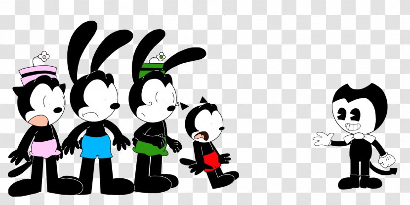 Oswald The Lucky Rabbit Felix Cat Bendy And Ink Machine Mickey Mouse Cartoon - Technology Transparent PNG