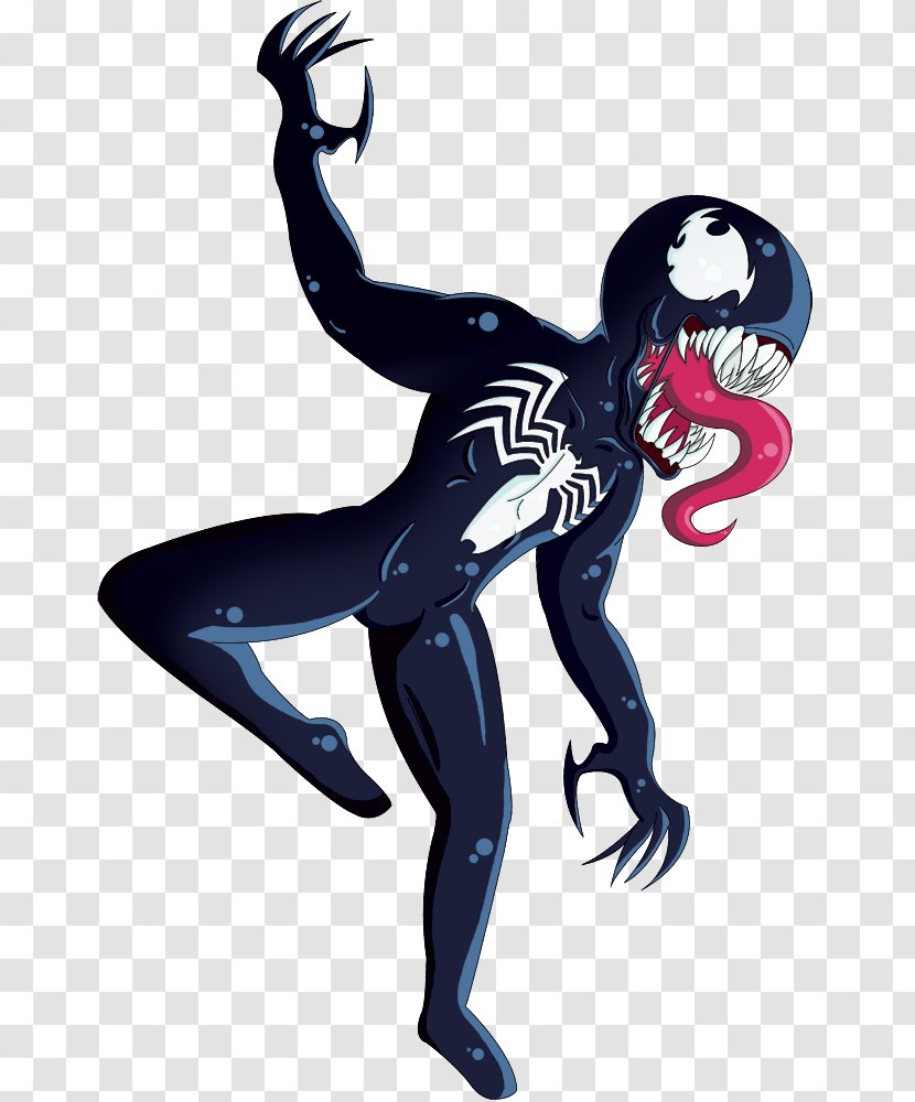 Venom Supervillain Cartoon Character Transparent PNG