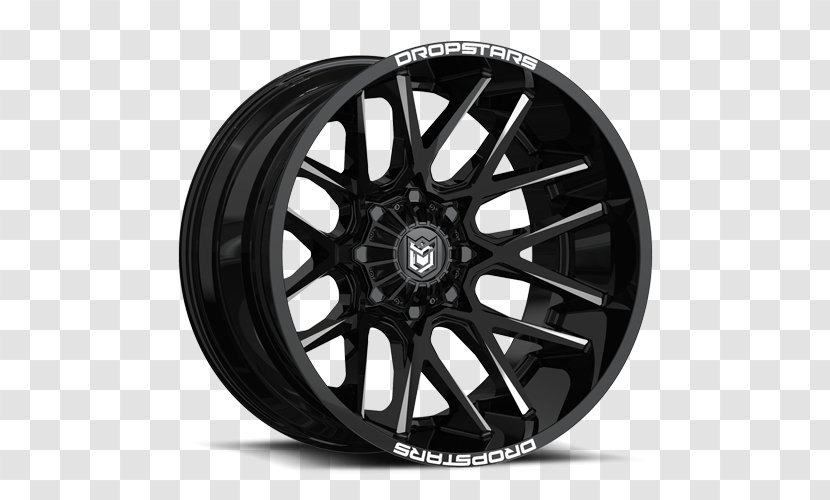 Car Rim Custom Wheel Tire - New Glossy Black Transparent PNG