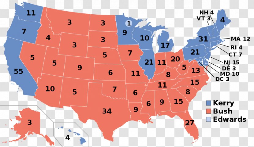 United States Presidential Election, 2000 2004 US Election 2016 Electoral College Transparent PNG