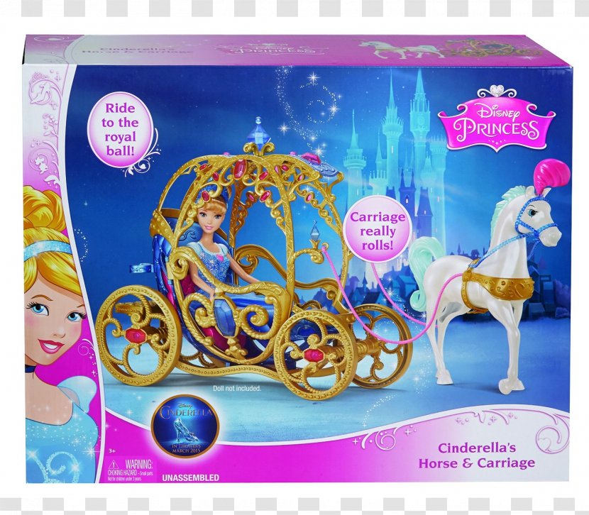 Cinderella Princess Aurora Horse Carriage Disney Transparent PNG