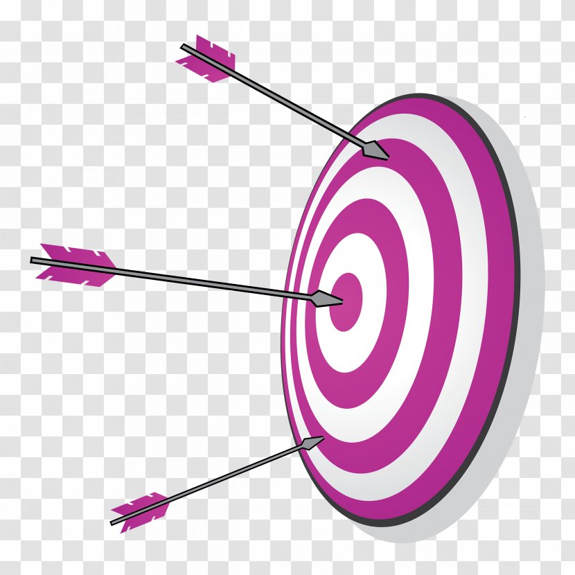 Archery Shooting Target Clip Art - Purple Transparent PNG