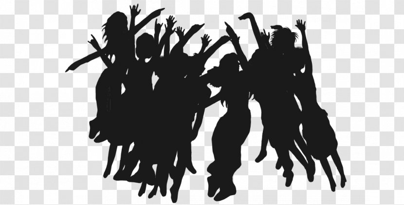 Silhouette Carnival Black And White - Monochrome - Figures Transparent PNG