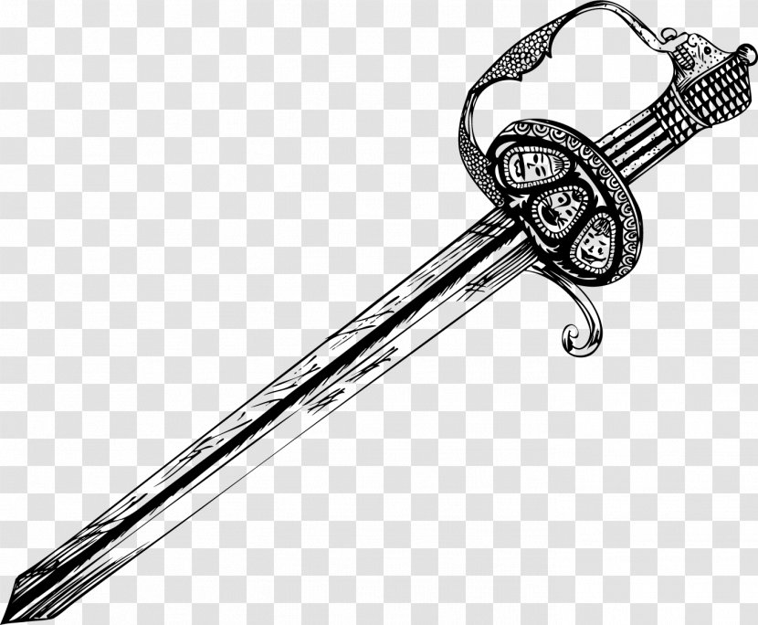 Drawing Sword Clip Art - Vector Elements Transparent PNG