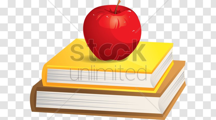 Textbook Education School Learning - Paper - Apple On Books Transparent PNG
