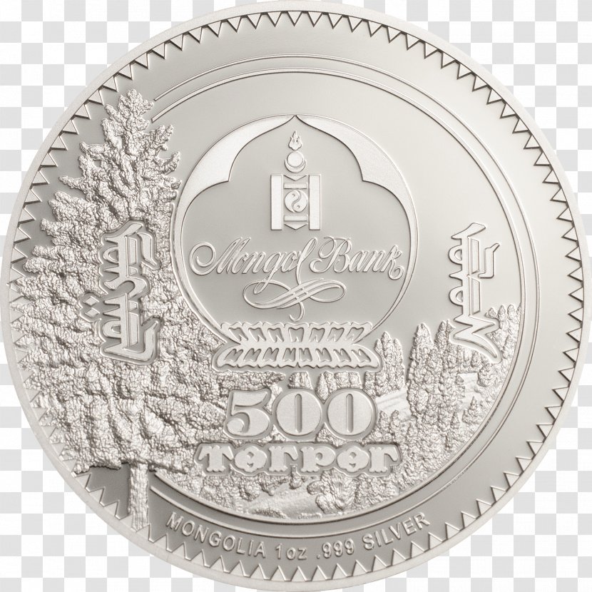 Coin Mongolian Tögrög Silver Gold - Issuer Transparent PNG