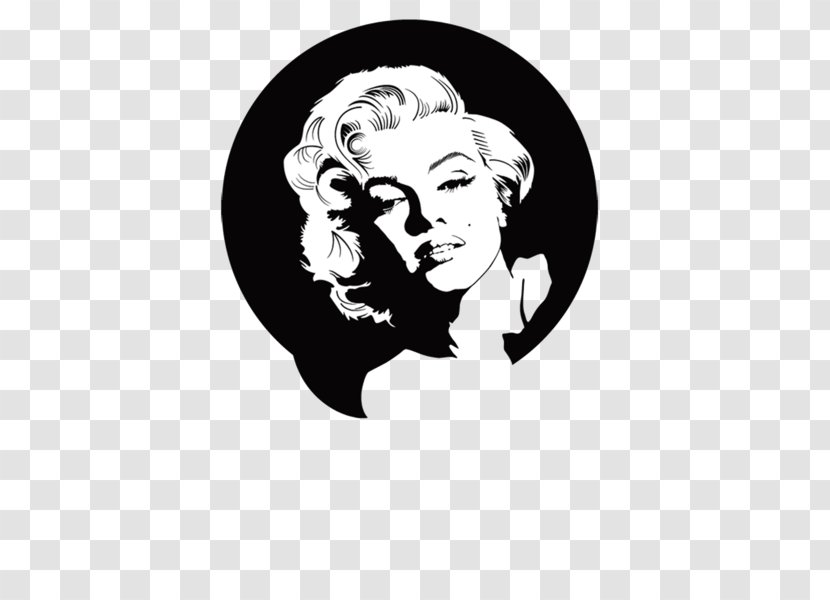 Poster Black And White Art - Cartoon - Marilyn Monroe Transparent PNG