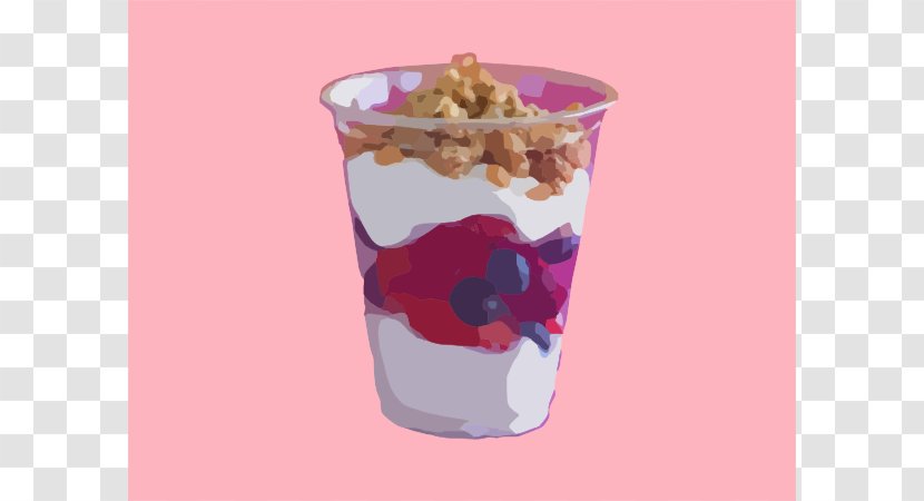 Ice Cream Parfait Frozen Yogurt Fruit Salad Clip Art - Cup - Cliparts Transparent PNG