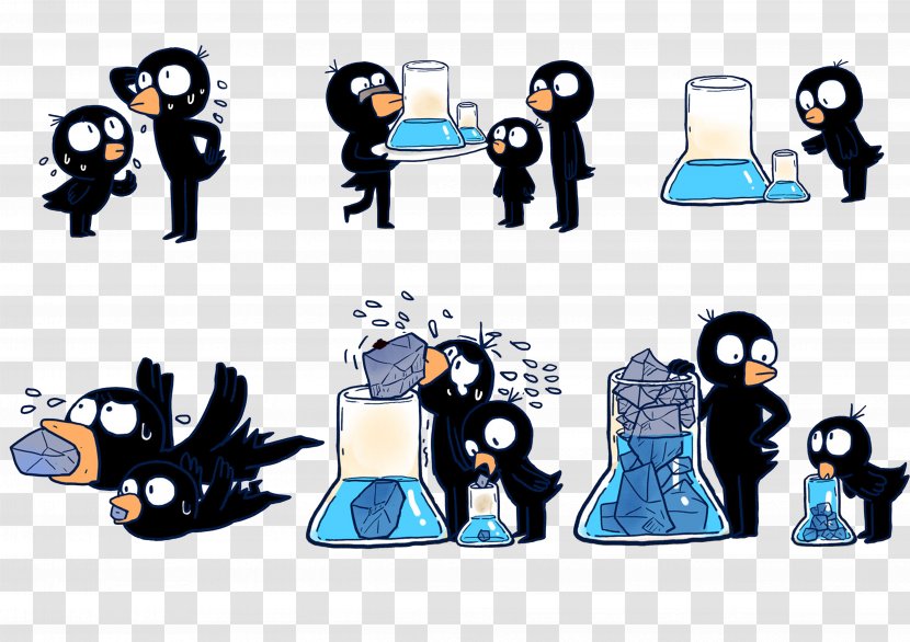 Little Crow Cartoon Download - Looking For Water To Drink Transparent PNG