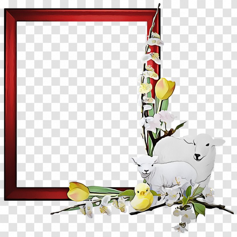 Background Flowers Frame - Picture Frames - Heart Plant Transparent PNG