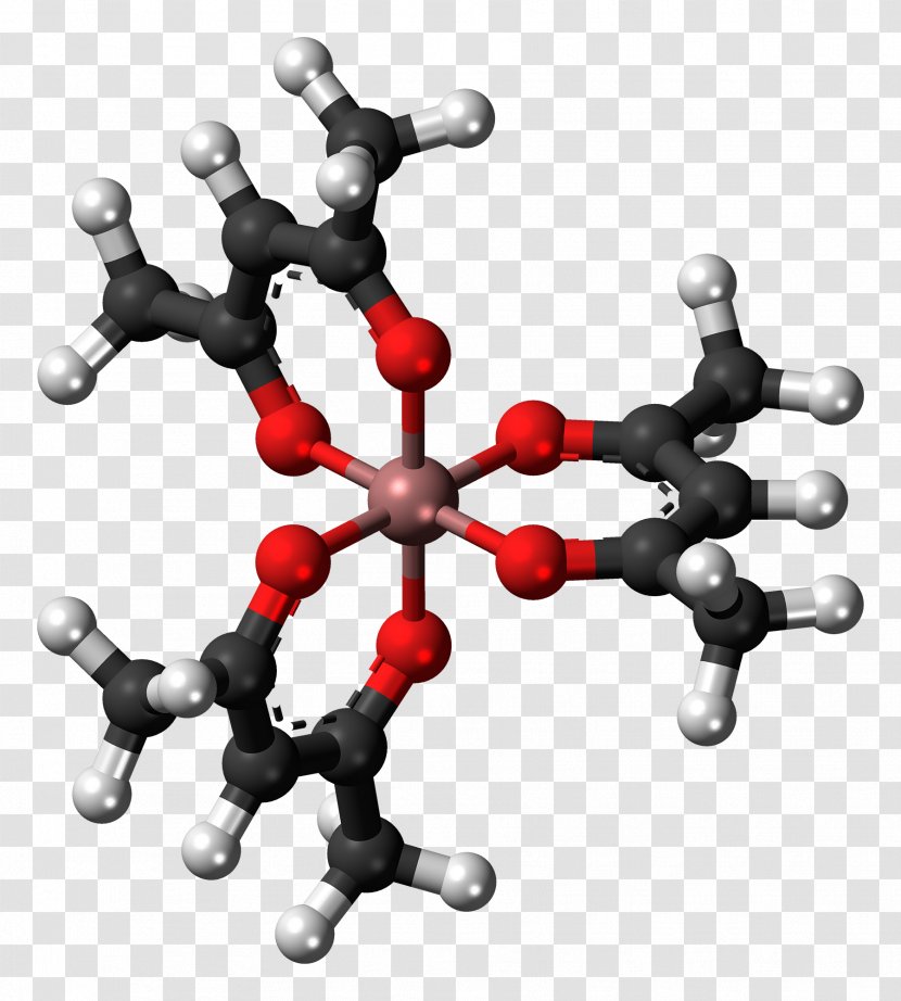 Acetylacetone Coordination Complex Aluminium Acetylacetonate Ball-and-stick Model Tris(acetylacetonato)iron(III) Transparent PNG