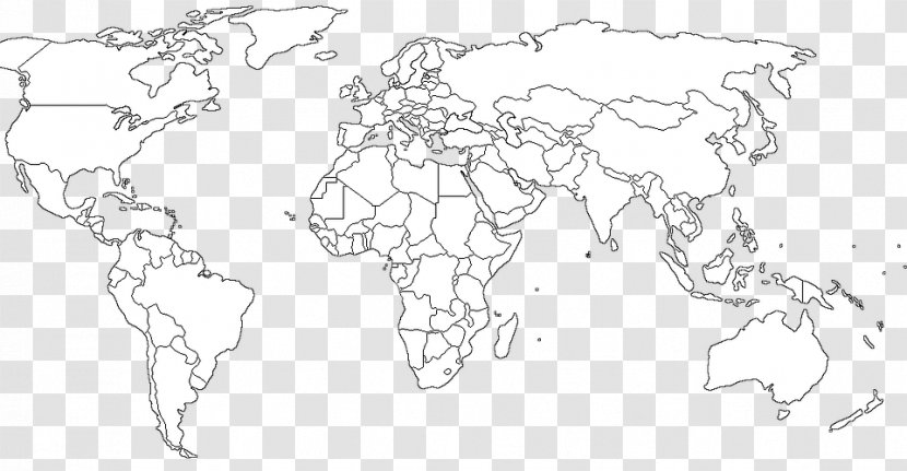 World Map Geography & U.S. - Scale Transparent PNG