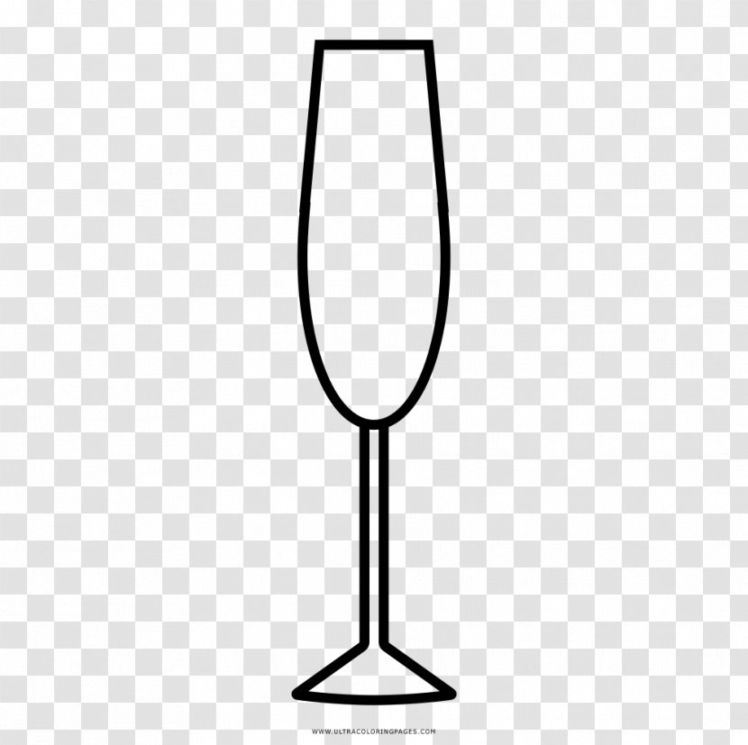 Wine Glass Champagne Cocktail Martini - Black Transparent PNG