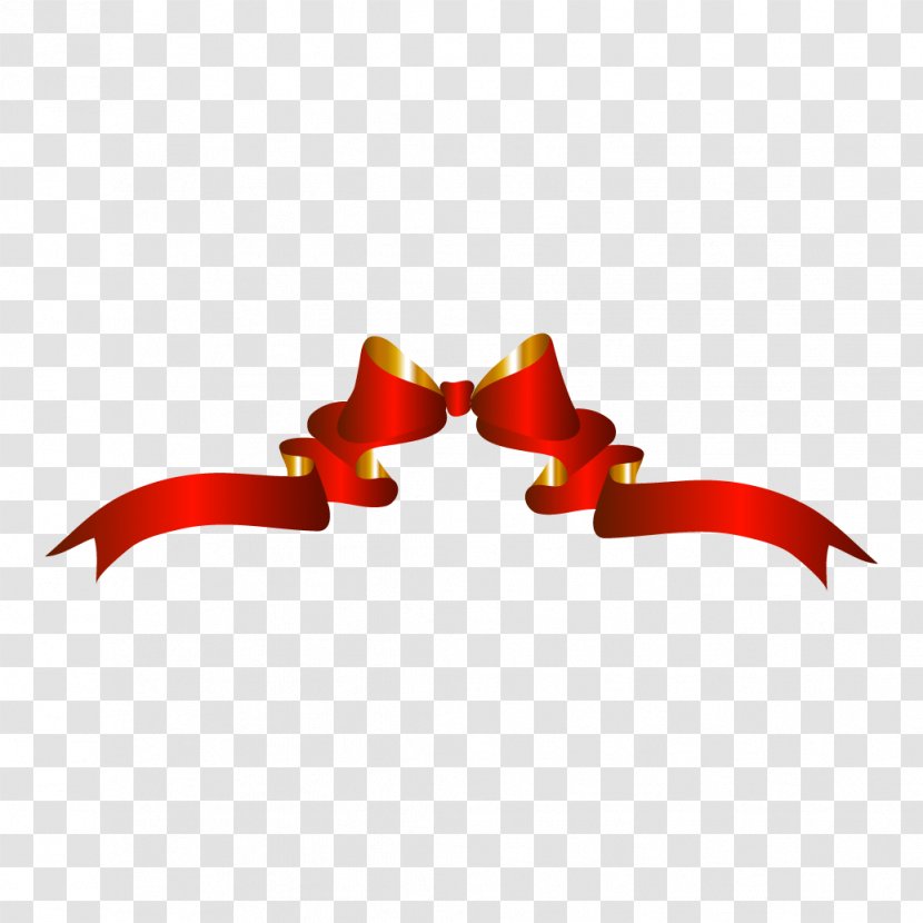 Christmas Download - Big Red Bow Transparent PNG