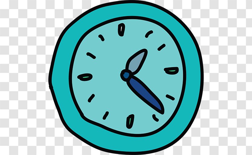 Cartoon Drawing Clock Stock Footage - Blue Alarm Transparent PNG