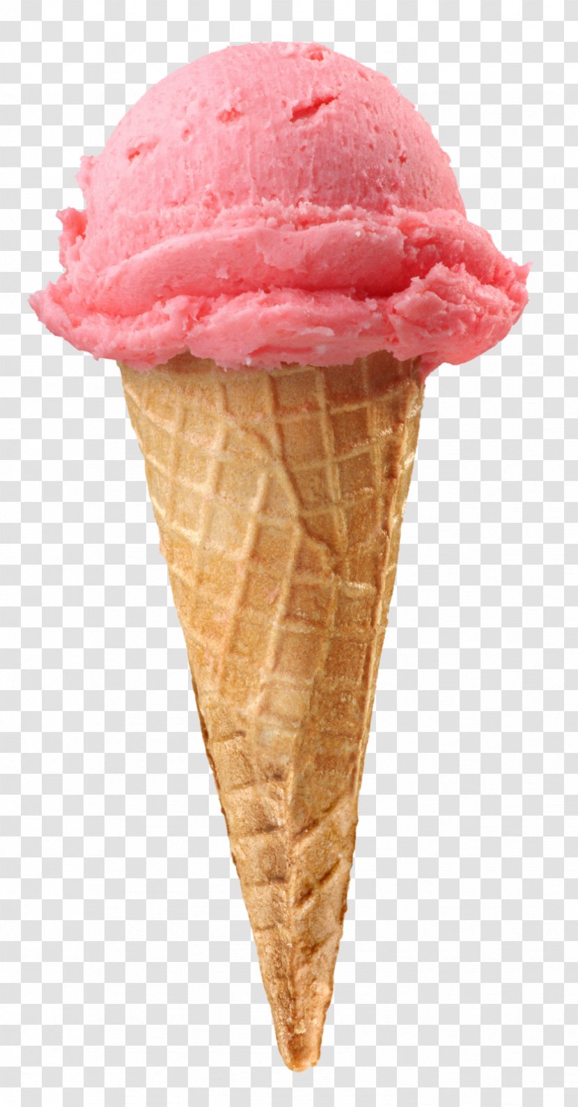 Ice Cream Cones Strawberry Sundae - Dairy Product Transparent PNG