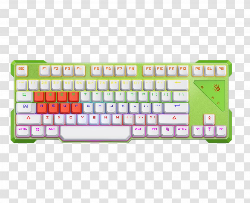 Computer Keyboard Mouse Amazon.com USB Keycap - Green Transparent PNG