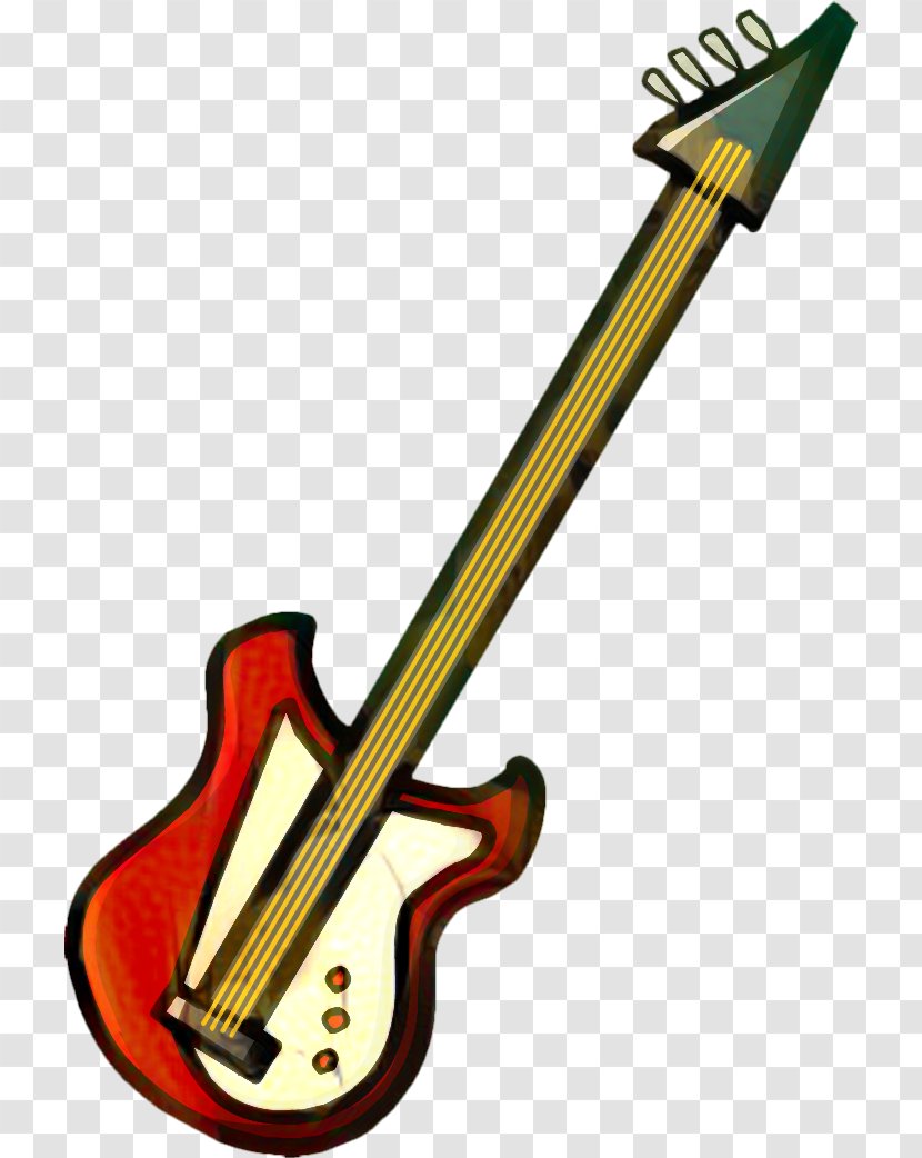 Guitar Cartoon - Plucked String Instruments Musical Instrument Transparent PNG