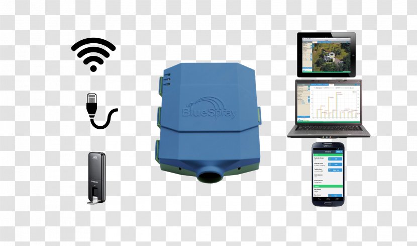 Irrigation Sprinkler Controller Timer Fire System Home Automation Kits - Blue Wifi Transparent PNG