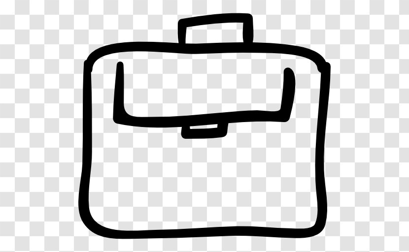 Sketch - White - Hand Drawn Suitcase Transparent PNG