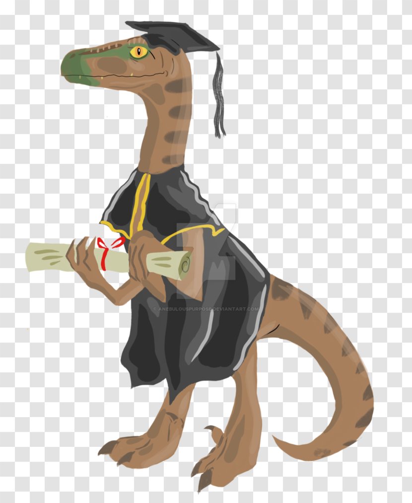 Velociraptor Cartoon Character Fiction - Reptile Transparent PNG